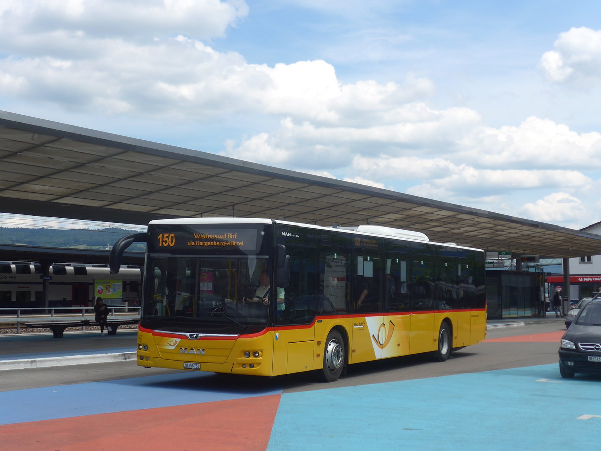 (217'416) - PostAuto Z�rich - Nr. 380/ZH 358'756 - MAN am 30. Mai 2020 beim Bahnhof Horgen