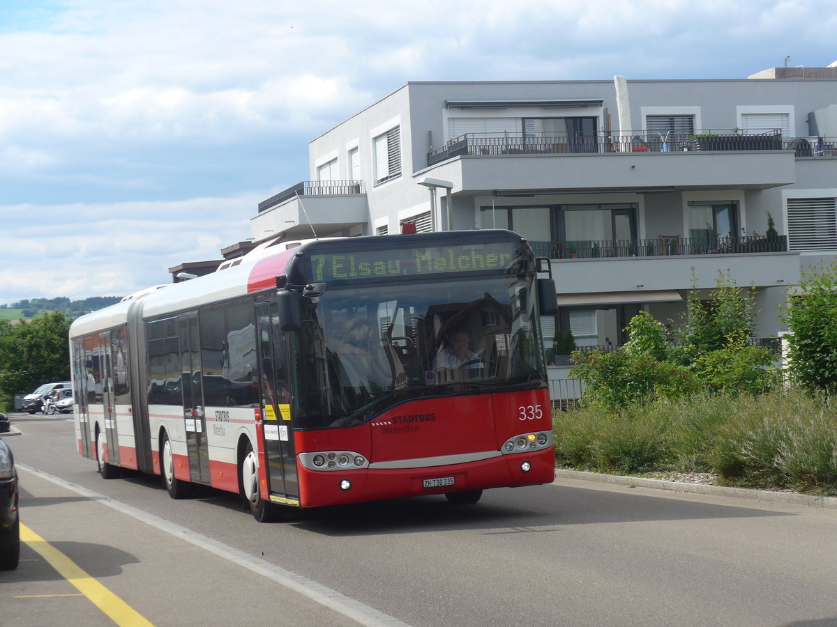(217'442) - SW Winterthur - Nr. 335/ZH 730'335 - Solaris am 30. Mai 2020 beim Bahnhof Winterthur W�lflingen