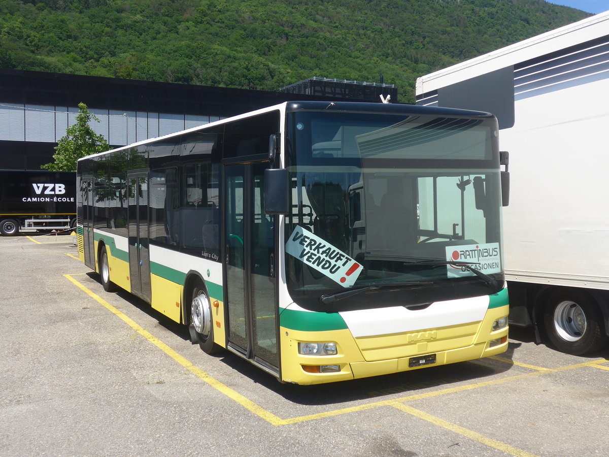 (217'518) - transN, La Chaux-de-Fonds - Nr. 207 - MAN (ex TN Neuch�tel Nr. 207) am 31. Mai 2020 in Biel, Rattinbus