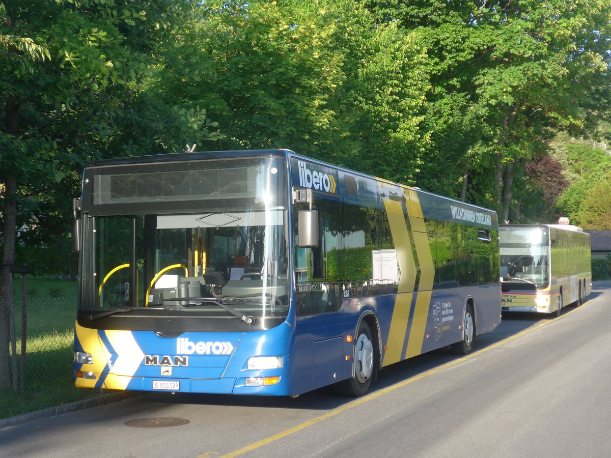 (217'605) - STI Thun - Nr. 128/BE 800'128 - MAN am 1. Juni 2020 bei der Schiffl�ndte Thun