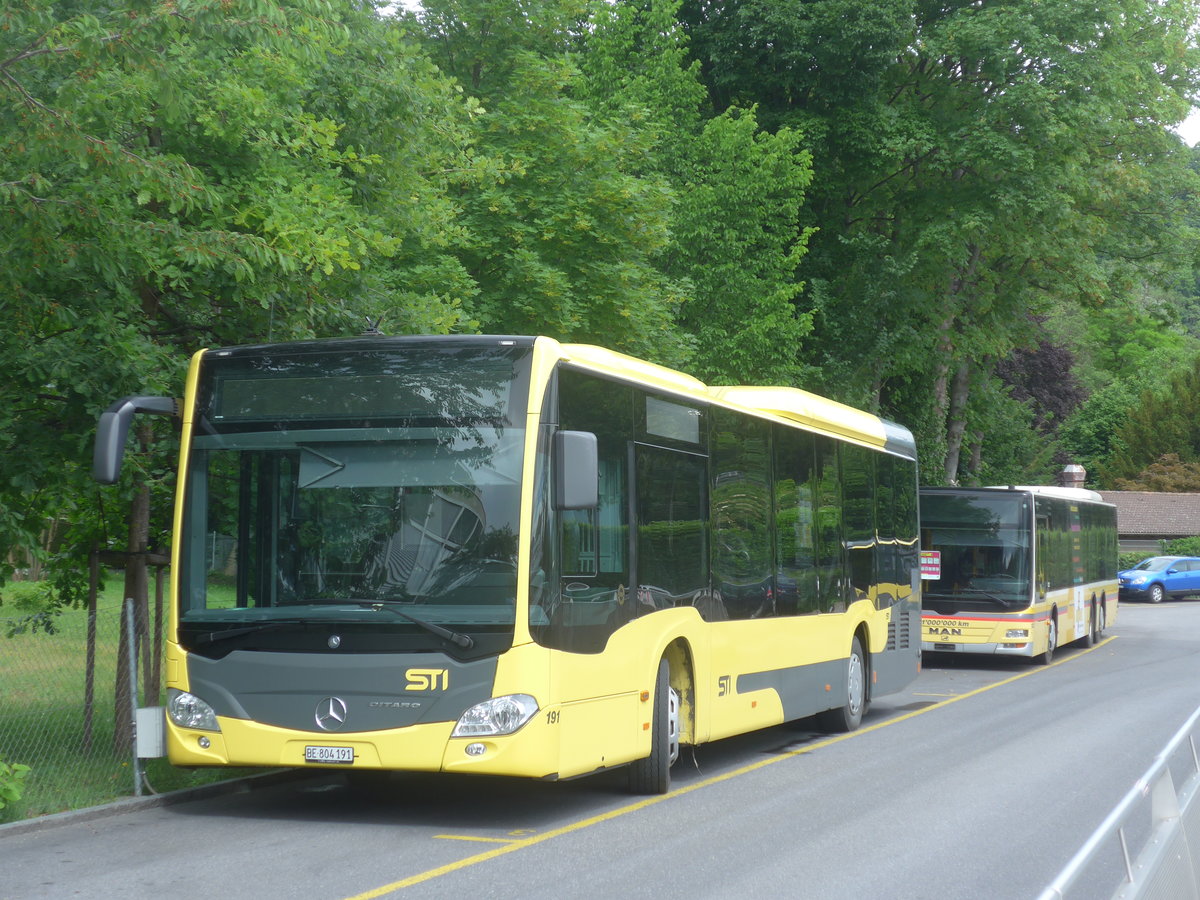 (217'617) - STI Thun - Nr. 191/BE 804'191 - Mercedes am 6. Juni 2020 bei der Schiffl�ndte Thun