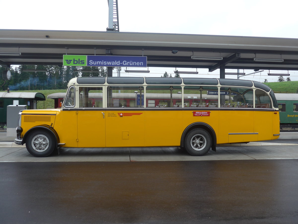 (217'969) - Loosli, Wyssachen - BE 26'794 - Saurer/R&J am 14. Juni 2020 beim Bahnhof Sumiswald-Gr�nen