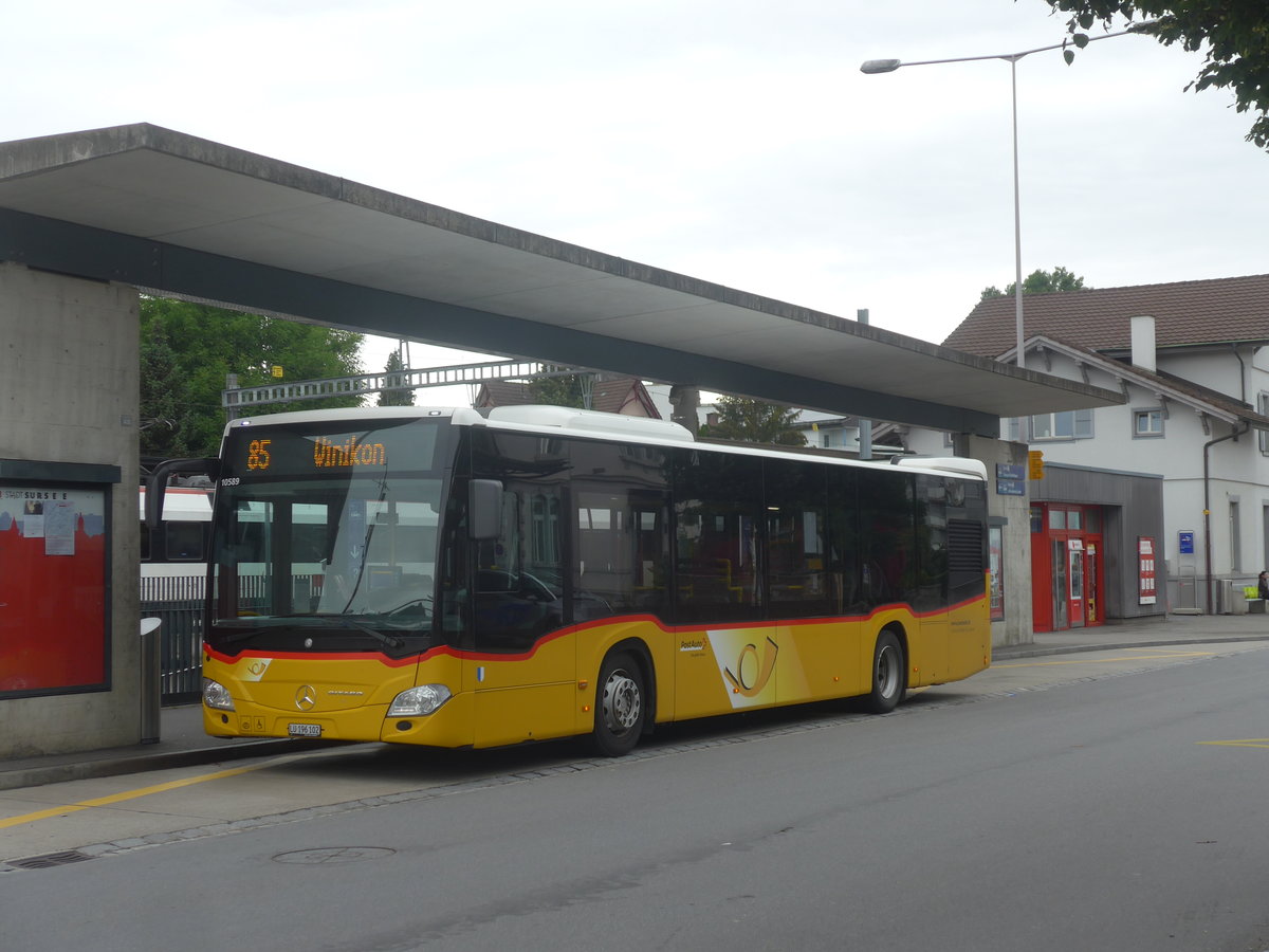 (218'023) - H�fliger, Sursee - Nr. 29/LU 196'102 - Mercedes am 14. Juni 2020 beim Bahnhof Sursee