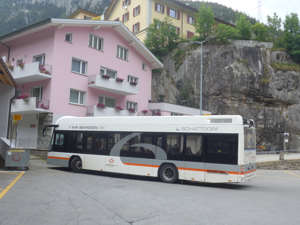 (218'133) - AAGU Altdorf - Nr. 12/UR 9315 - Hess am 21. Juni 2020 beim Bahnhof G�schenen