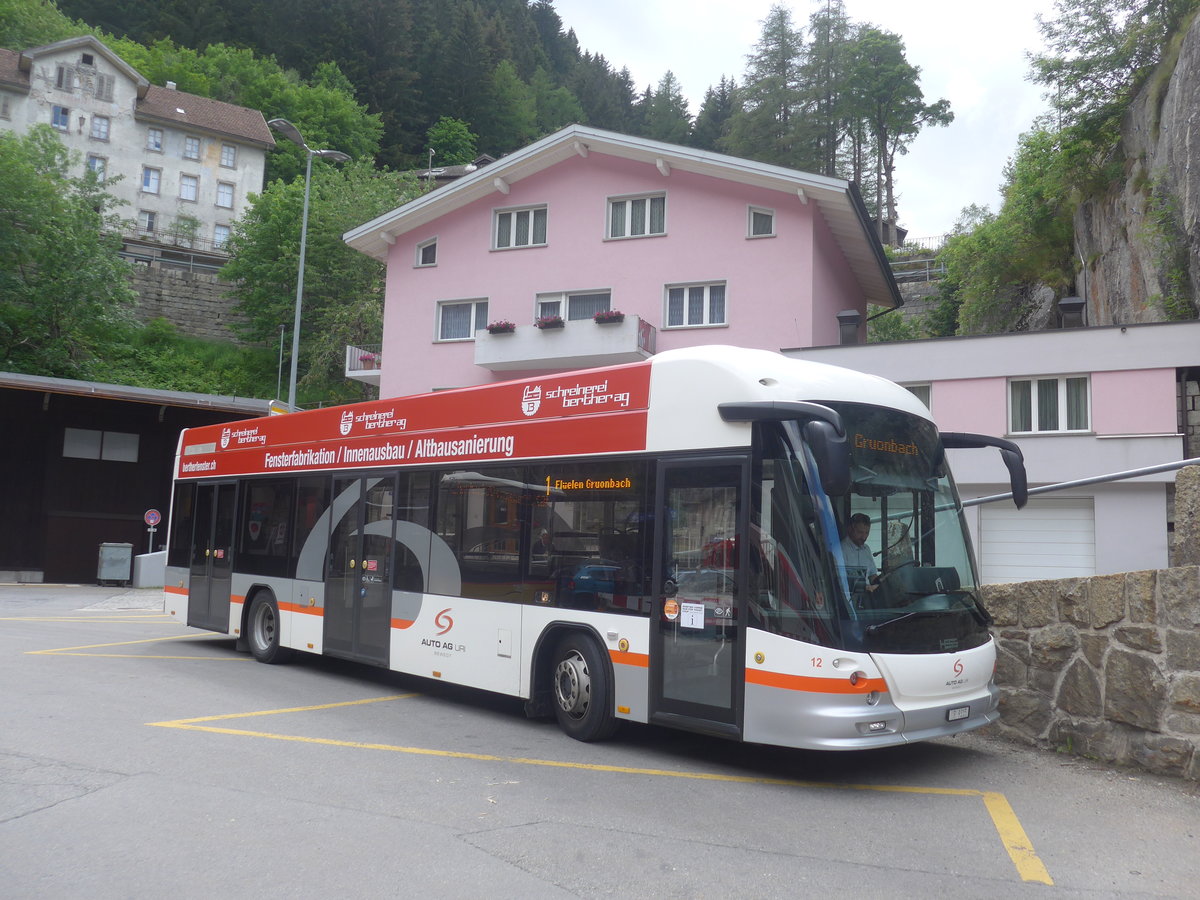 (218'134) - AAGU Altdorf - Nr. 12/UR 9315 - Hess am 21. Juni 2020 beim Bahnhof G�schenen