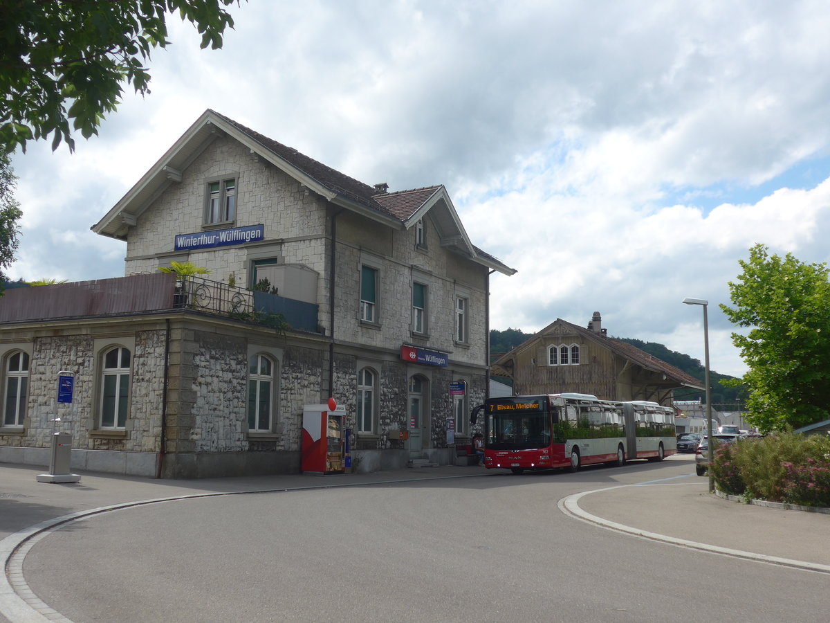 (218'259) - SW Winterthur - Nr. 367/ZH 785'367 - MAN am 28. Juni 2020 beim Bahnhof Winterthur W�lflingen