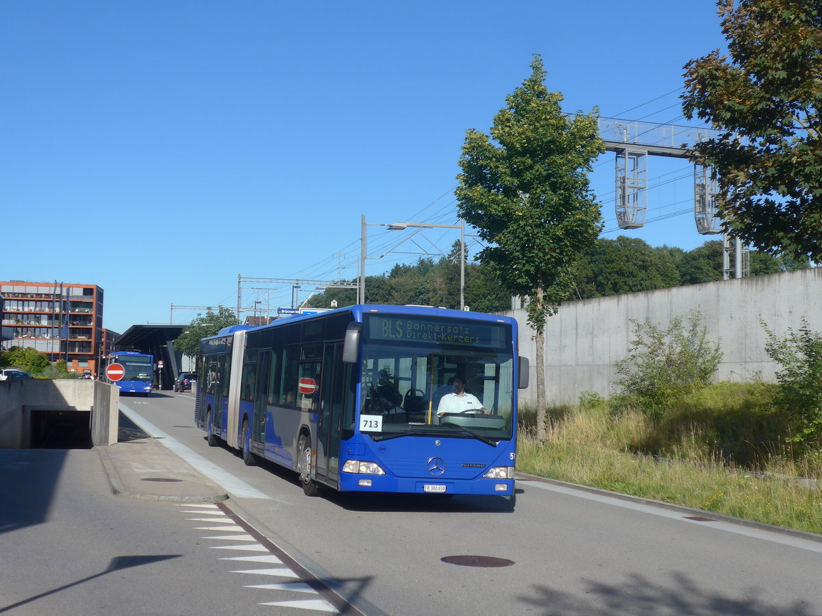 (218'423) - Intertours, Domdidier - Nr. 206/FR 300'658 - Mercedes (ex VZO Gr�ningen Nr. 51) am 4. Juli 2020 beim Bahnhof Bern Br�nnen Westside