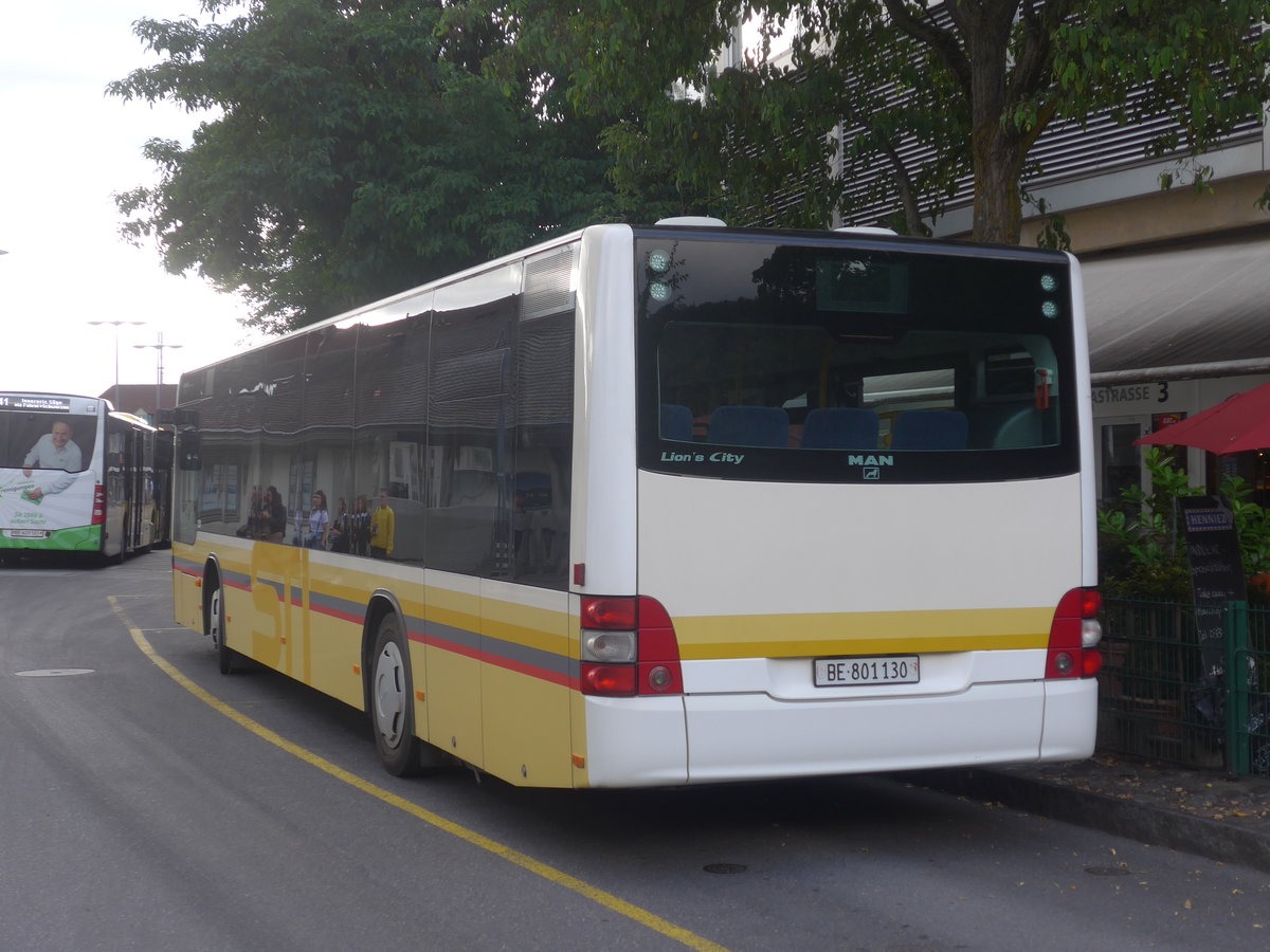 (218'604) - STI Thun - Nr. 130/BE 801'130 - MAN am 6. Juli 2020 bei der Schiffl�ndte Thun