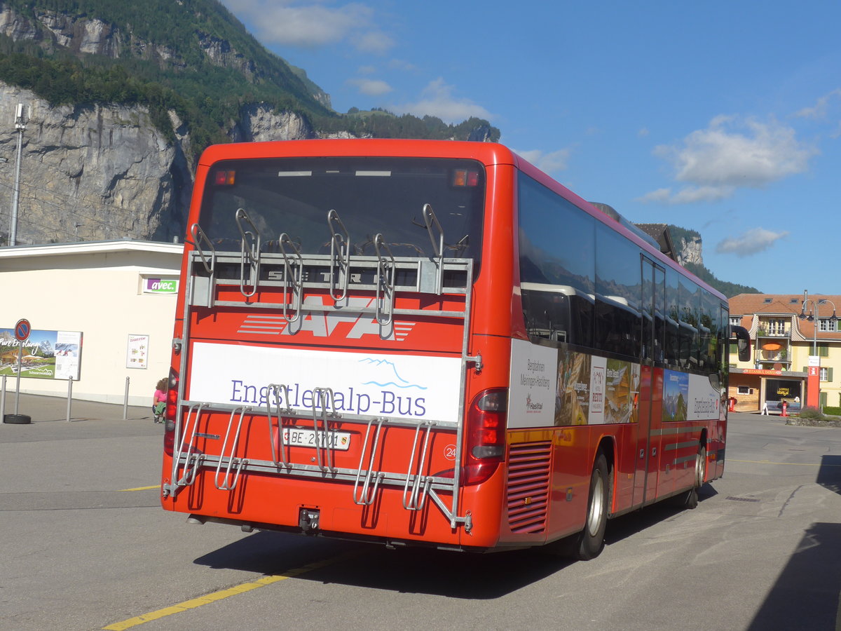 (218'627) - AFA Adelboden - Nr. 24/BE 26'701 - Setra am 12. Juli 2020 in Meiringen, Postautostation (Einsatz PostAuto f�r Engstlenalp-Bus)