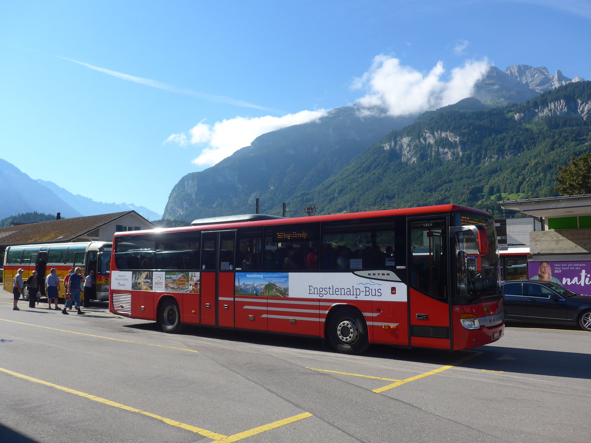 (218'636) - AFA Adelboden - Nr. 24/BE 26'701 - Setra am 12. Juli 2020 in Meiringen, Postautostation (Einsatz PostAuto f�r Engstlenalp-Bus)