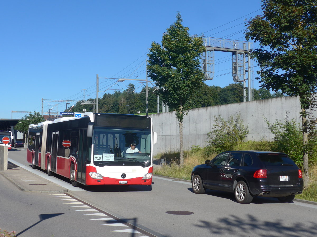 (218'701) - Intertours, Domdidier - FR 300'468 - Mercedes (ex BLT Oberwil Nr. 99; ex Gschwindl, A-Wien Nr. 8413) am 12. Juli 2020 beim Bahnhof Bern Br�nnen Westside