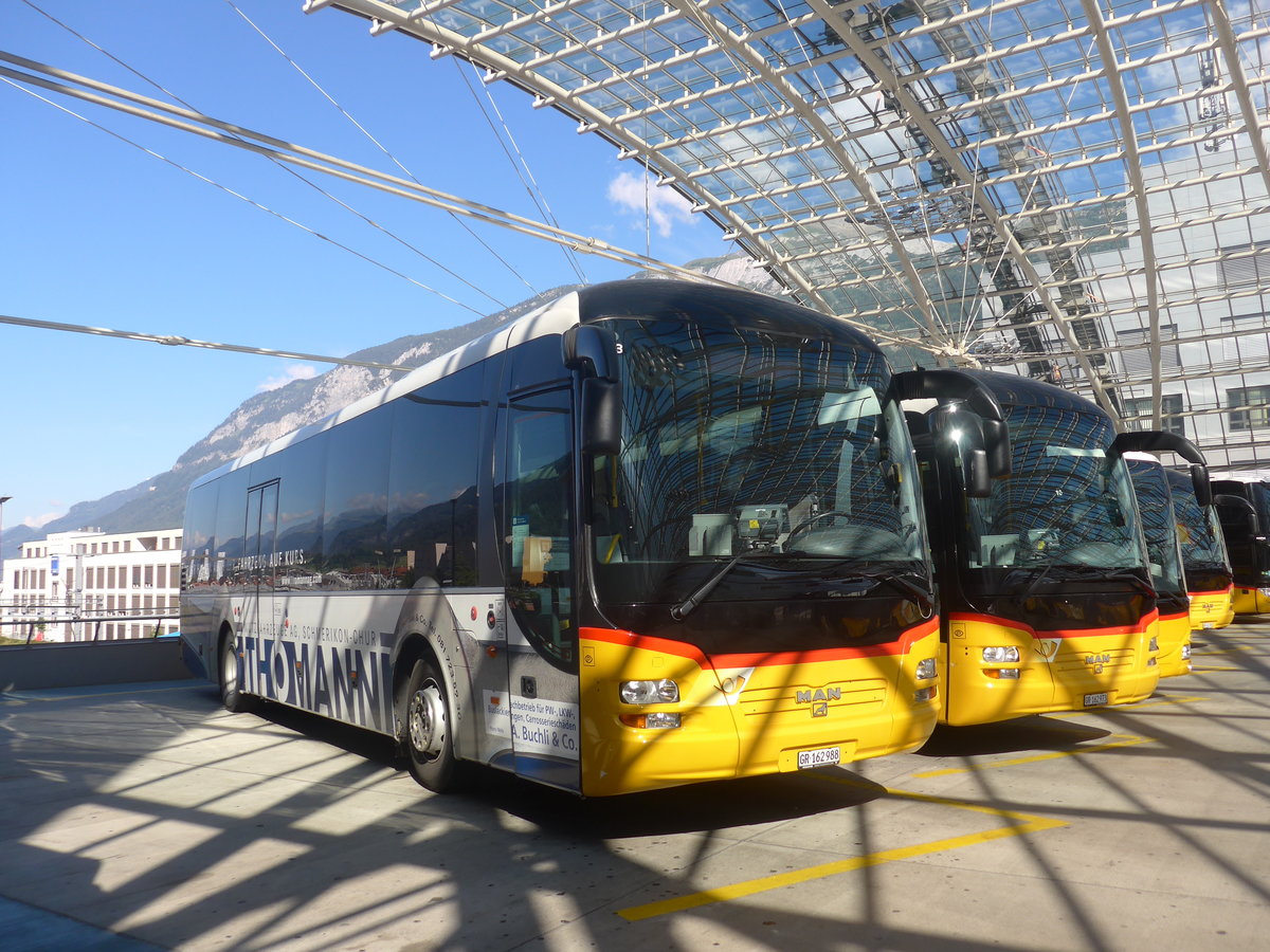 (218'865) - PostAuto Graub�nden - GR 162'988 - MAN am 20. Juli 2020 in Chur, Postautostation