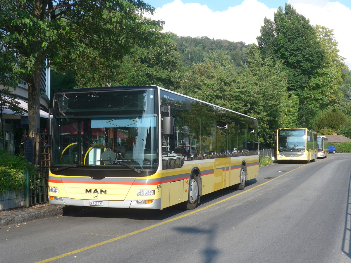 (218'943) - STI Thun - Nr. 129/BE 800'129 - MAN am 21. Juli 2020 bei der Schiffl�ndte Thun