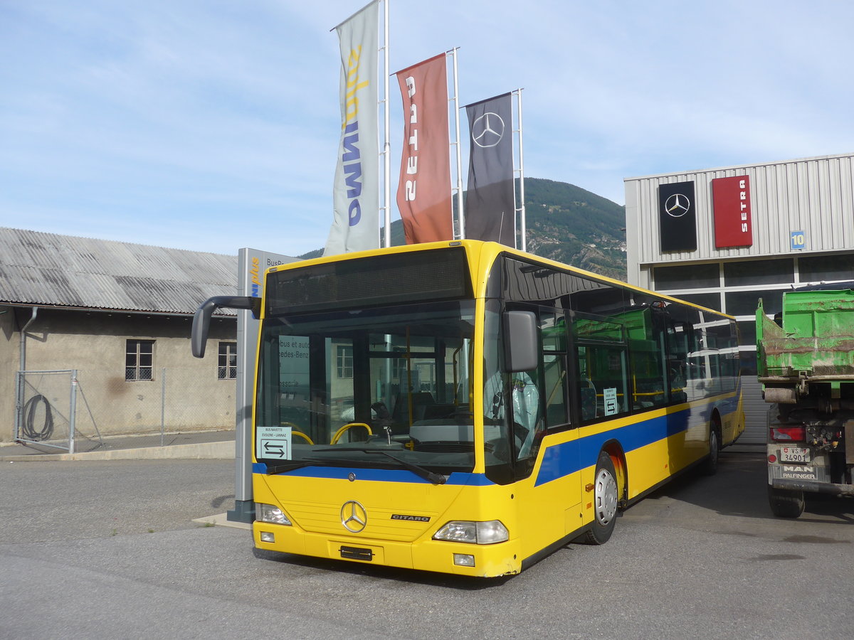 (219'082) - T�l�-Evol�ne, Evol�ne - Mercedes (ex BLT Oberwil Nr. 34) am 25. Juli 2020 in Leytron, Garage Buchard