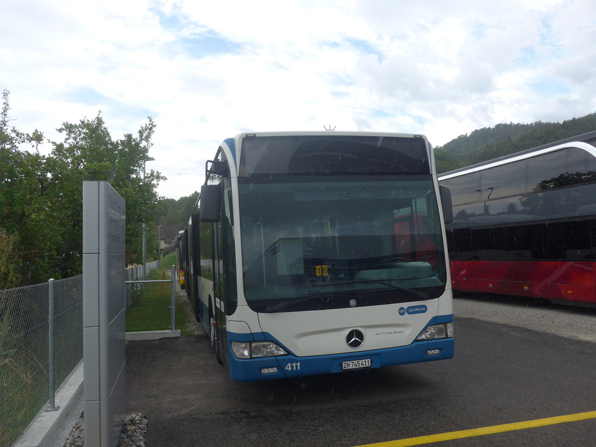 (219'138) - VBZ Z�rich - Nr. 411/ZH 745'411 - Mercedes am 26. Juli 2020 in Winterthur, EvoBus