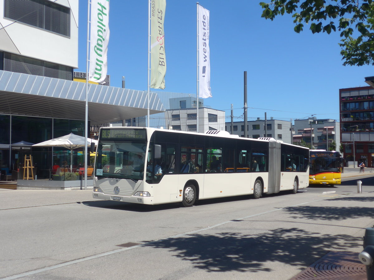 (219'220) - Interbus, Yverdon - Nr. 212/FR 300'702 - Mercedes (ex BSU Solothurn Nr. 41) am 27. Juli 2020 beim Bahnhof Bern Br�nnen Westside