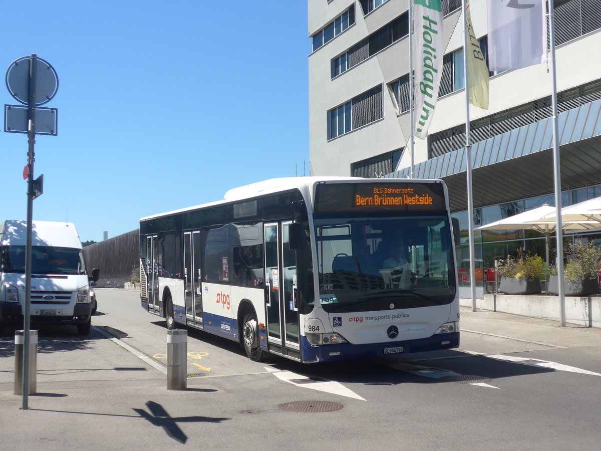 (219'231) - Gen�ve-Tours, Gen�ve - Nr. 984/GE 960'798 - Mercedes am 27. Juli 2020 beim Bahnhof Bern Br�nnen Westside