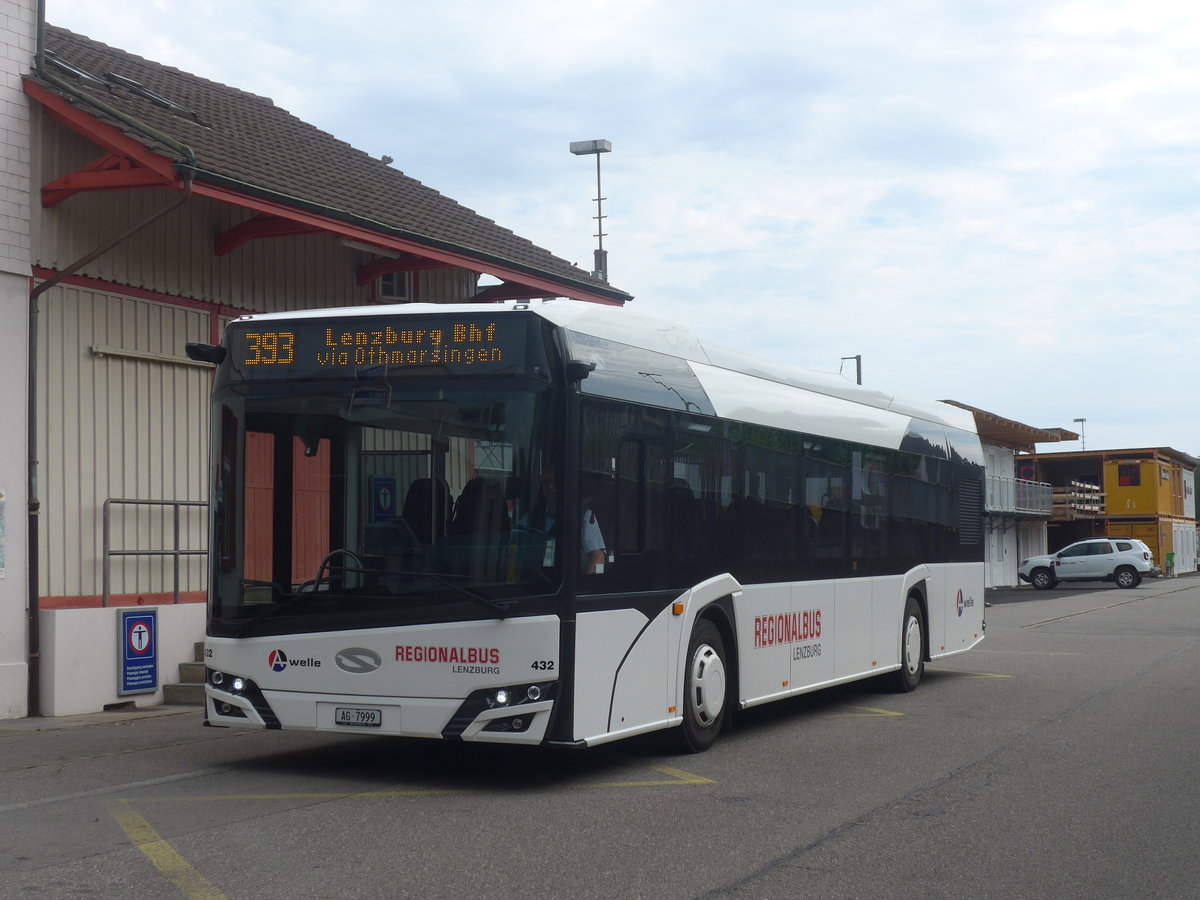 (219'325) - Knecht, Windisch - Nr. 432/AG 7999 - Solaris am 2. August 2020 beim Bahnhof M�genwil (ohne Aussenspiegel!)