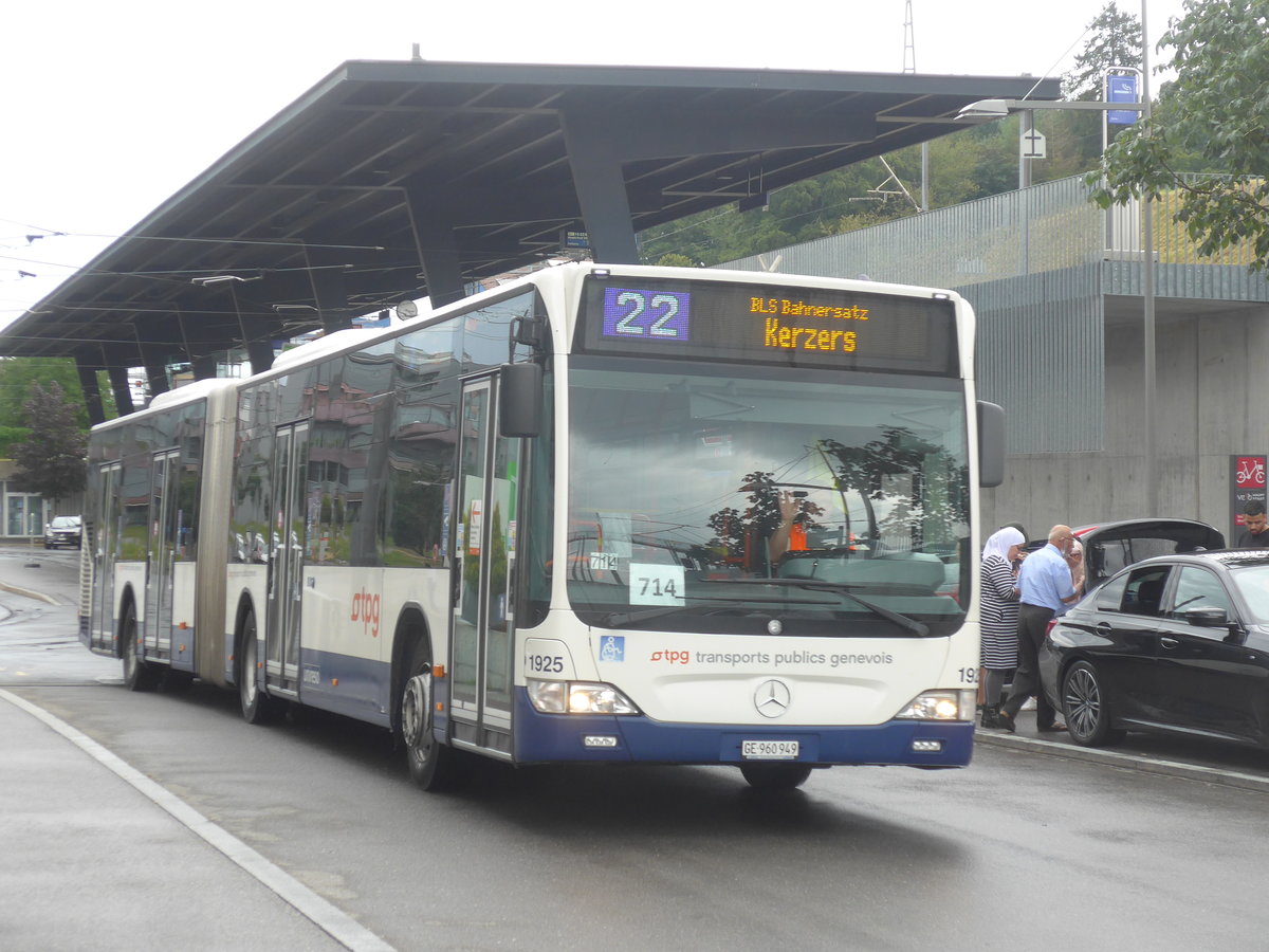 (219'395) - Gen�ve-Tours, Gen�ve - Nr. 1925/GE 960'949 - Mercedes am 2. August 2020 beim Bahnhof Bern Br�nnen Westside