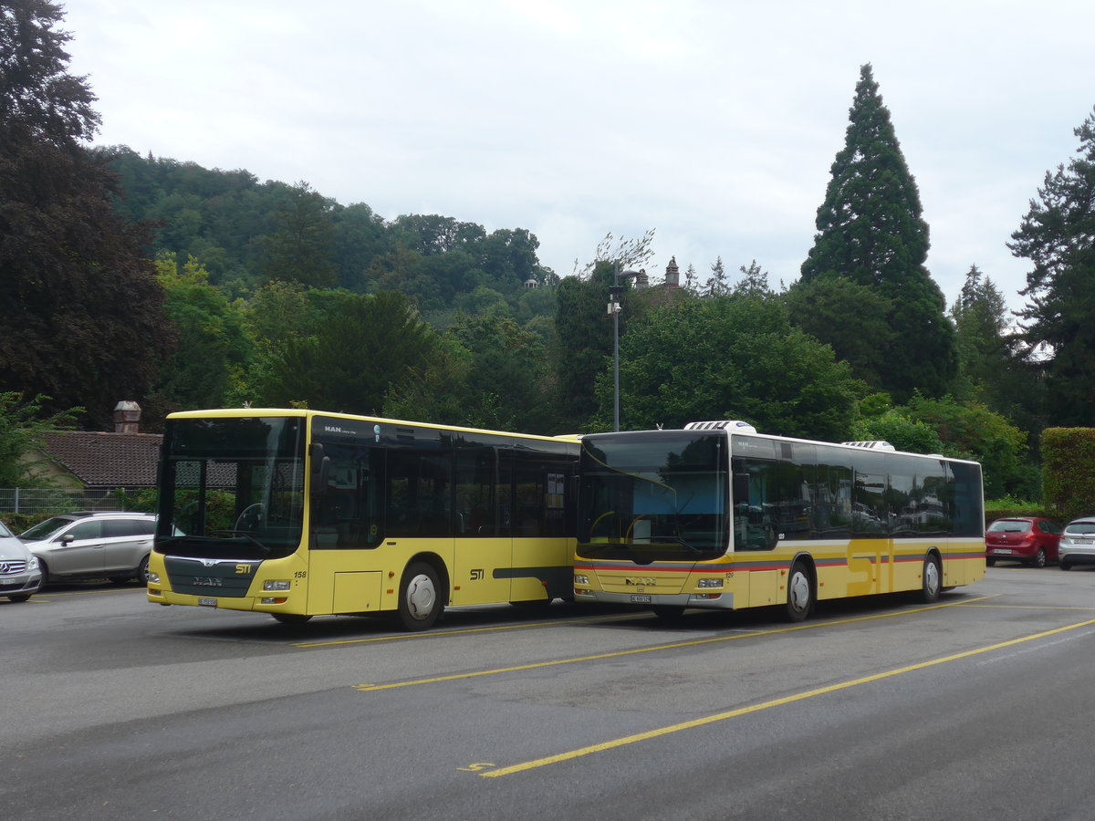 (219'478) - STI Thun - Nr. 129/BE 800'129 - MAN am 3. August 2020 bei der Schiffl�ndte Thun