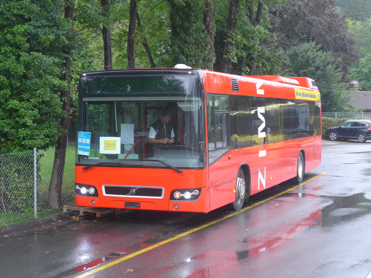 (219'484) - Buchard, Leytron - Volvo (ex AHW Horgen Nr. 27) am 3. August 2020 bei der Schiffl�ndte Thun (Einsatz STI)
