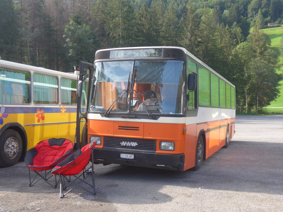 (219'676) - Boni, Tesserete - TI 136'487 - NAW/Hess (ex AMSA Chiasso) am 16. August 2020 in Gr�sch, Bergbahnen