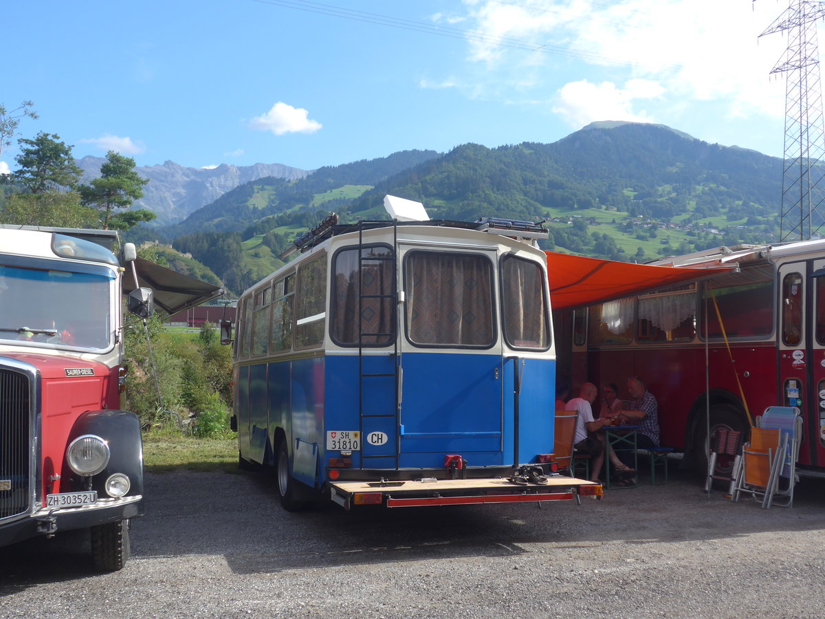 (219'699) - Nieder P., Langwiesen - SH 31'810 - Mercedes/R&J (ex Stoll, Wilchingen) am 16. August 2020 in Gr�sch, Bergbahnen