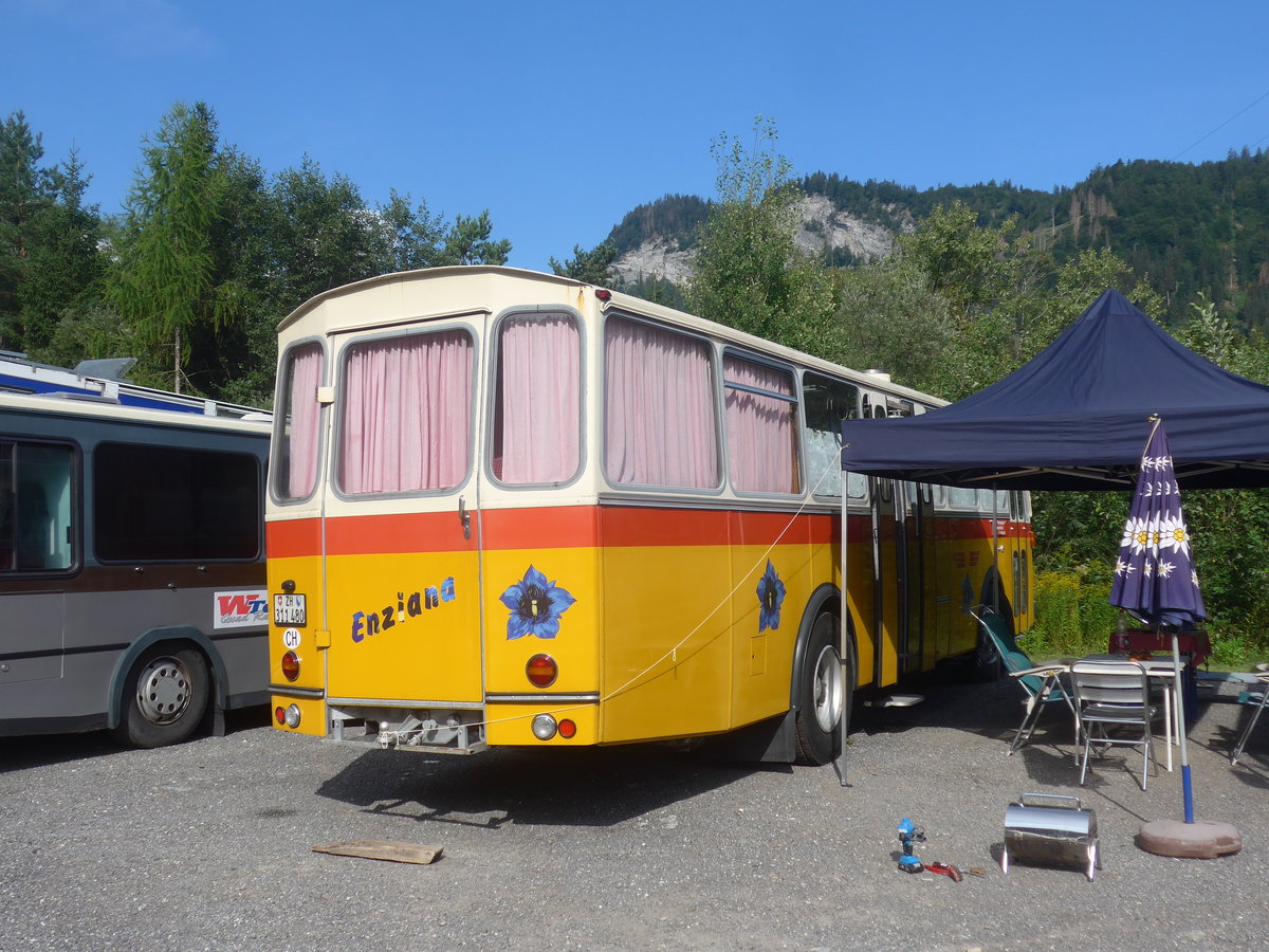(219'717) - G�hwiler, Birmensdorf - ZH 311'480 - Saurer/T�scher (ex AVG Grindelwald Nr. 12; ex Steiger, Schlatt) am 16. August 2020 in Gr�sch, Bergbahnen