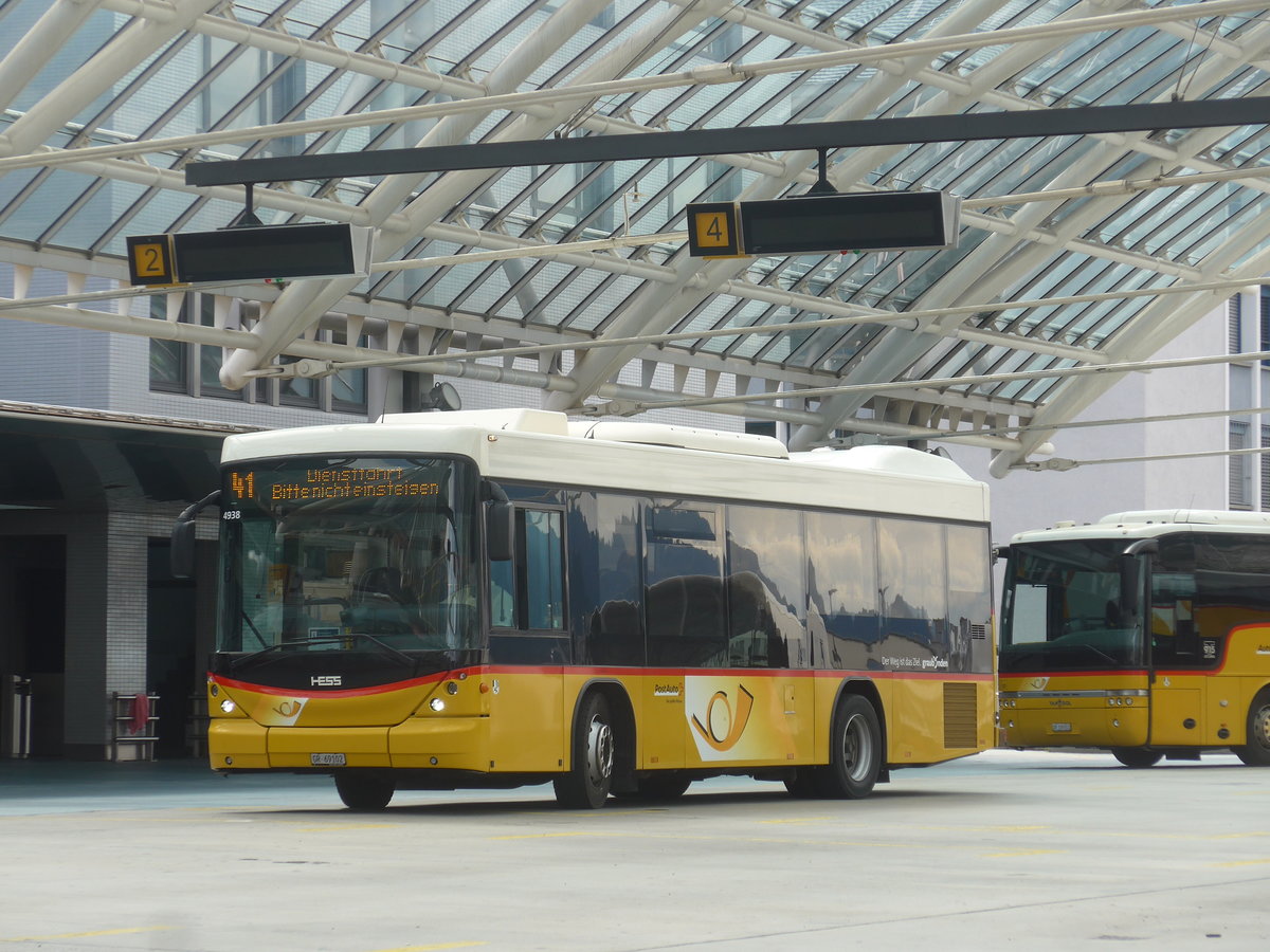 (219'810) - PostAuto Graub�nden - GR 69'102 - Scania/Hess am 16. August 2020 in Chur, Postautostation