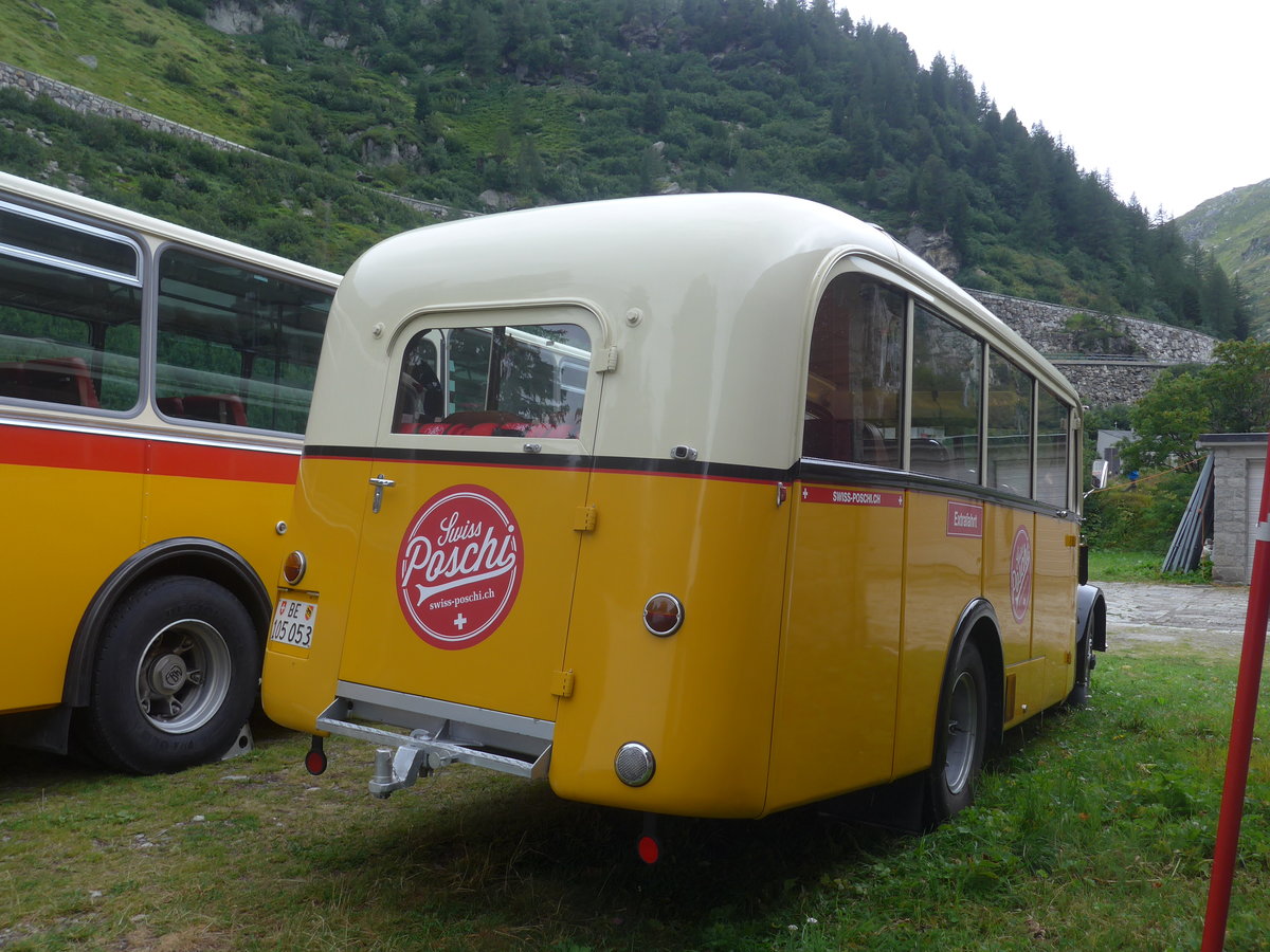(219'910) - Blaser, Unterseen - BE 105'053 - Saurer/T�scher (ex Gessinger, Bad Ragaz) am 22. August 2020 in Gletsch, DFB