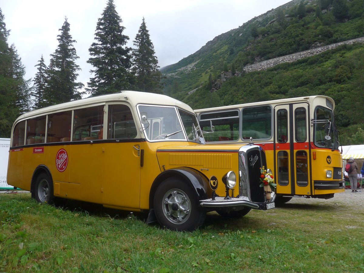 (219'911) - Blaser, Unterseen - BE 105'053 - Saurer/T�scher (ex Gessinger, Bad Ragaz) am 22. August 2020 in Gletsch, DFB