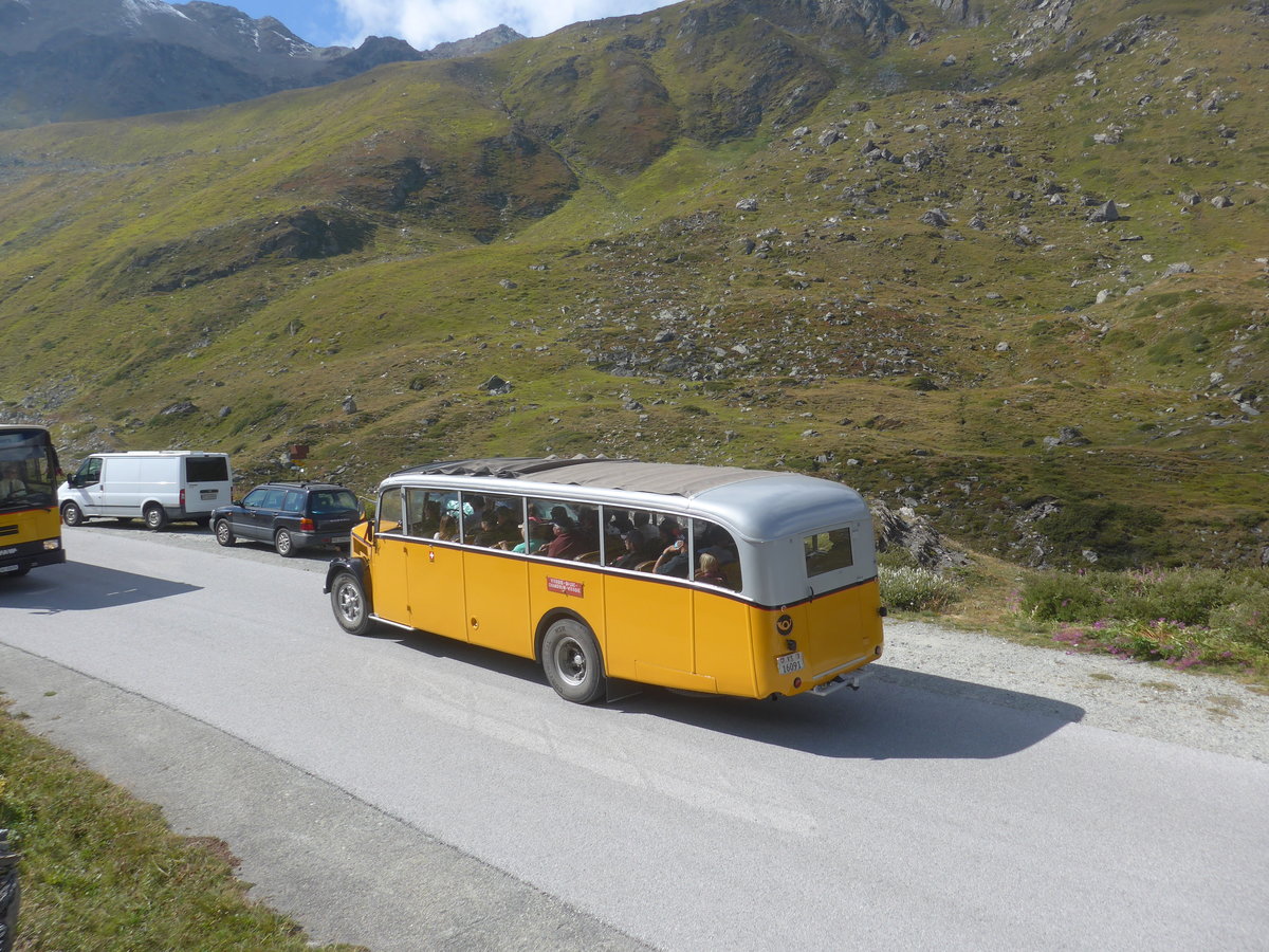 (220'502) - Bonnard, Ayer - VS 16'091 - Saurer/Hess (ex APN Gen�ve; ex Baumgartner, Grenchen; ex P 23'009; ex P 2031) am 6. September 2020 in Moiry, Lac de Moiry