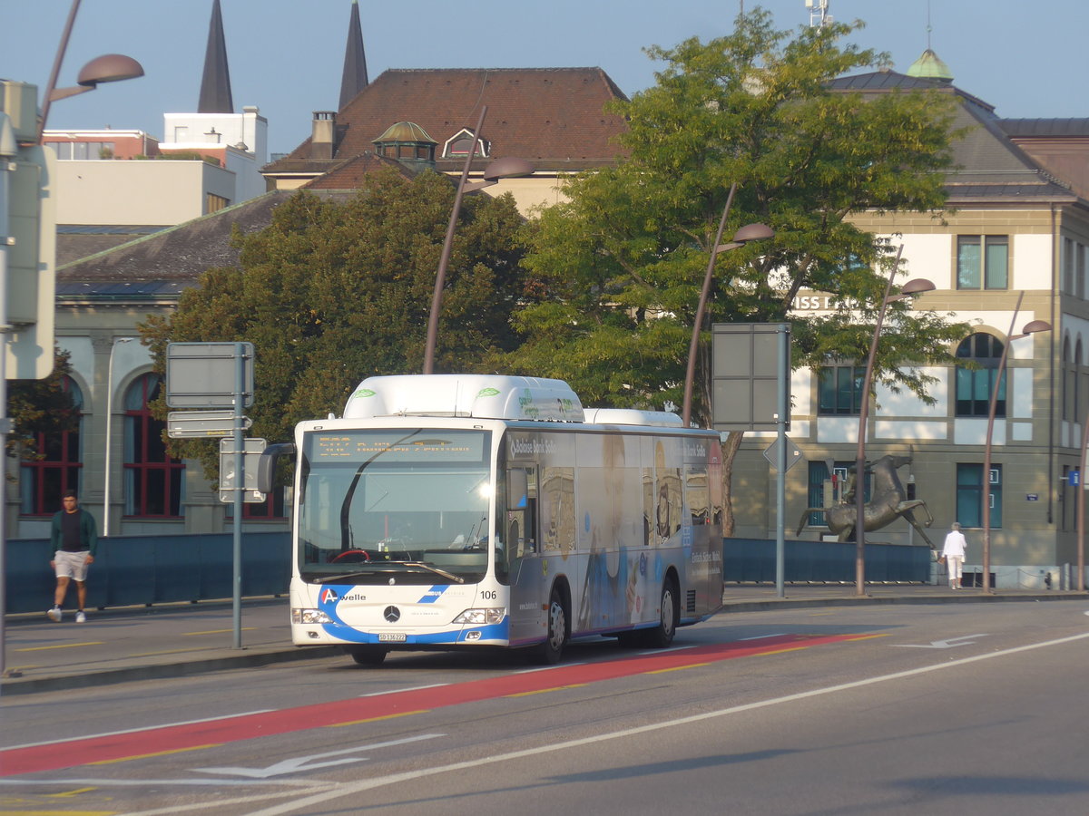(220'706) - BOGG Wangen b.O. - Nr. 106/SO 136'222 - Mercedes am 13. September 2020 in Olten, Bahnhofbr�cke