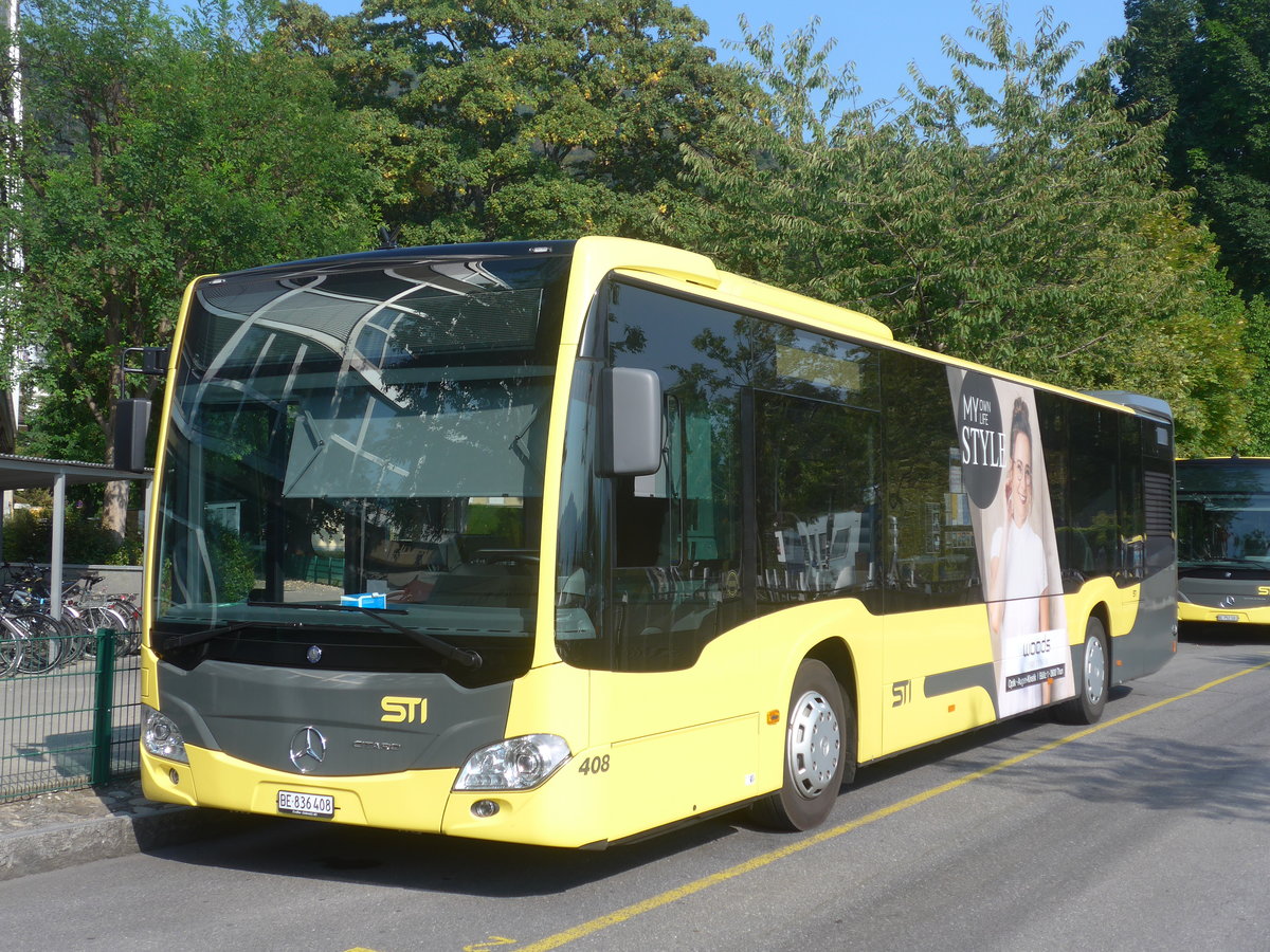 (220'769) - STI Thun - Nr. 408/BE 836'408 - Mercedes am 13. September 2020 bei der Schiffl�ndte Thun