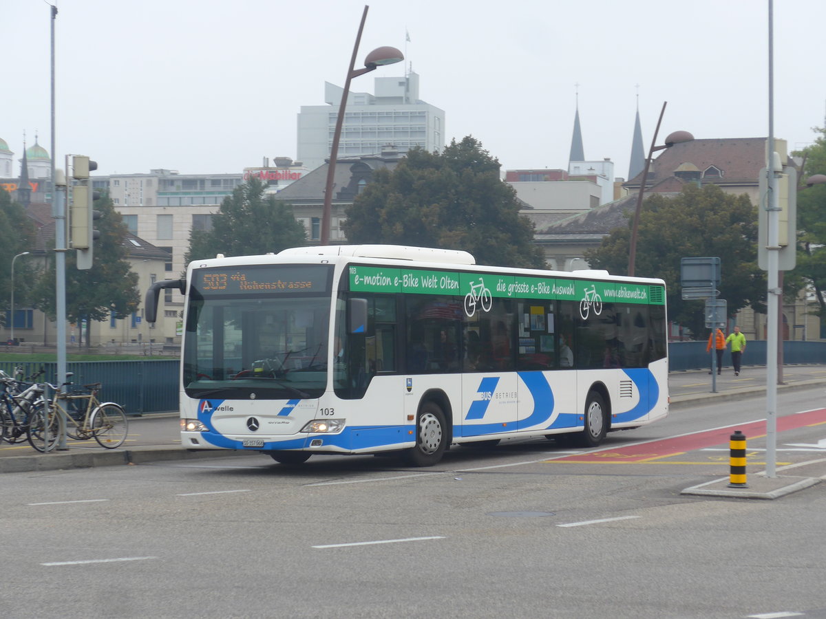 (220'820) - BOGG Wangen b.O. - Nr. 103/SO 157'068 - Mercedes am 20. September 2020 in Olten, Bahnhofbr�cke