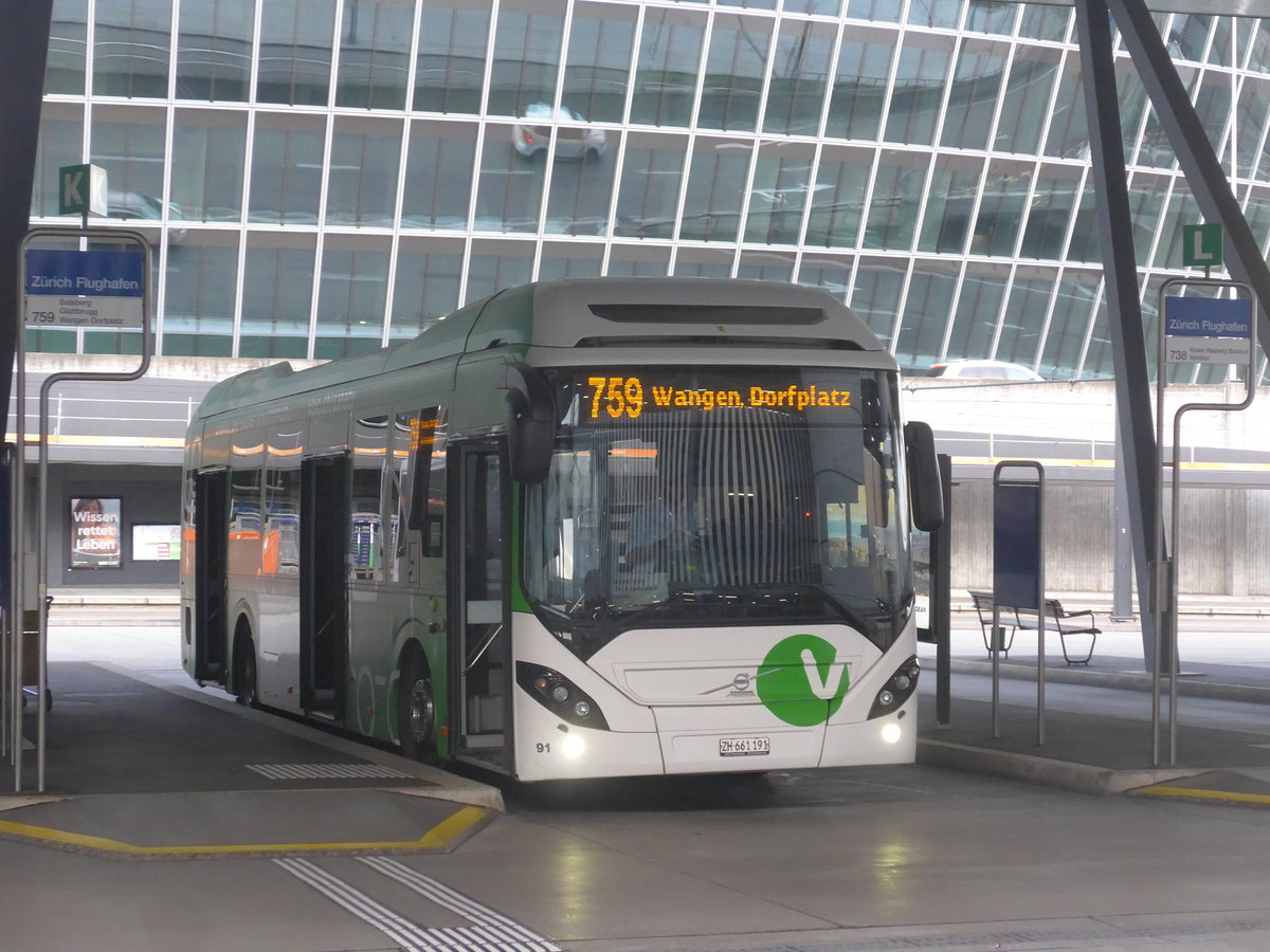 (221'018) - Welti-Furrer, Bassersdorf - Nr. 91/ZH 661'191 - Volvo am 22. September 2020 in Z�rich, Flughafen