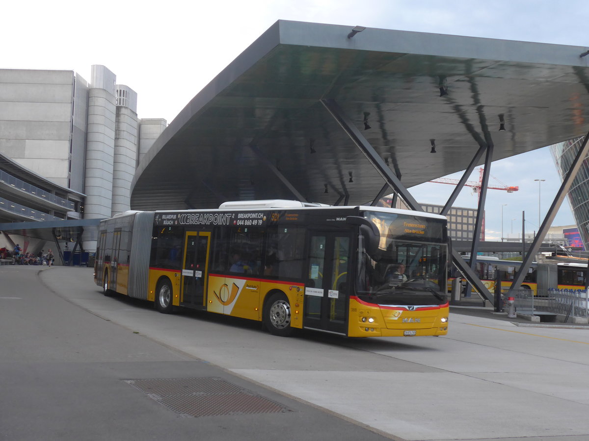 (221'020) - PostAuto Z�rich - Nr. 388/ZH 874'765 - MAN am 22. September 2020 in Z�rich, Flughafen