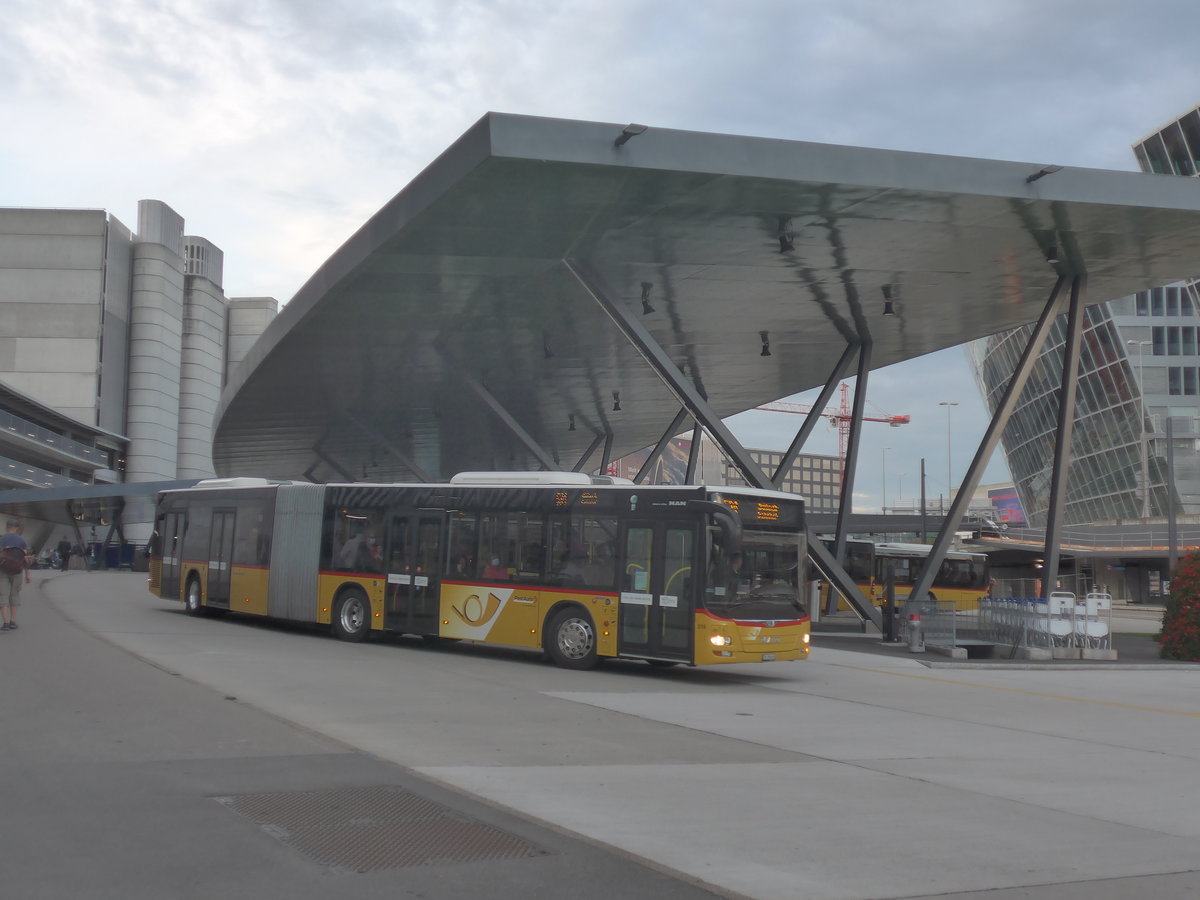 (221'021) - PostAuto Z�rich - Nr. 316/ZH 780'681 - MAN am 22. September 2020 in Z�rich, Flughafen