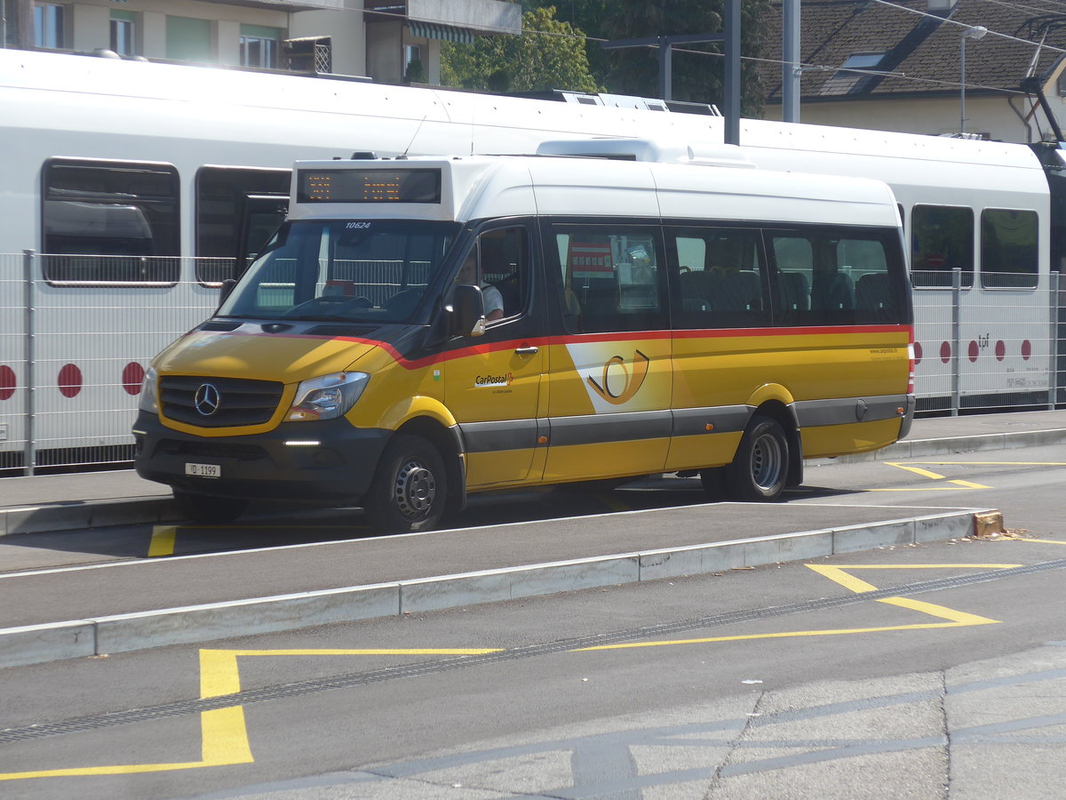 (221'101) - Faucherre, Moudon - VD 1199 - Mercedes am 23. September 2020 beim Bahnhof Pal�zieux