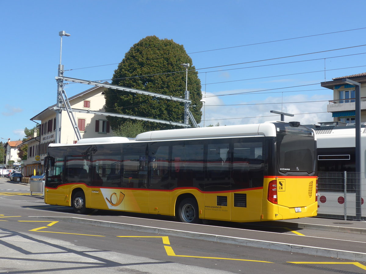 (221'102) - Faucherre, Moudon - VD 9361 - Mercedes am 23. September 2020 beim Bahnhof Pal�zieux