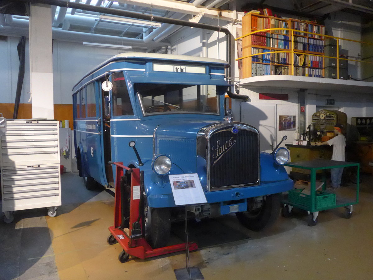 (221'170) - VBZ Z�rich (OCS) - Nr. 45 - Saurer/T�scher (ex Firma in Spreitenbach; ex VBZ Z�rich Nr. 245; ex VBZ Z�rich Nr. 45) am 24. September 2020 in Arbon, Saurermuseum