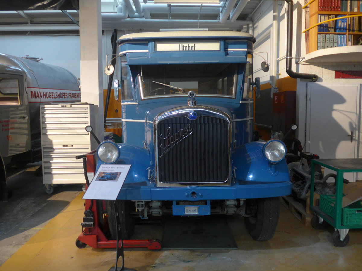(221'185) - VBZ Z�rich (OCS) - Nr. 45 - Saurer/T�scher (ex Firma in Spreitenbach; ex VBZ Z�rich Nr. 245; ex VBZ Z�rich Nr. 45) am 24. September 2020 in Arbon, Saurermuseum