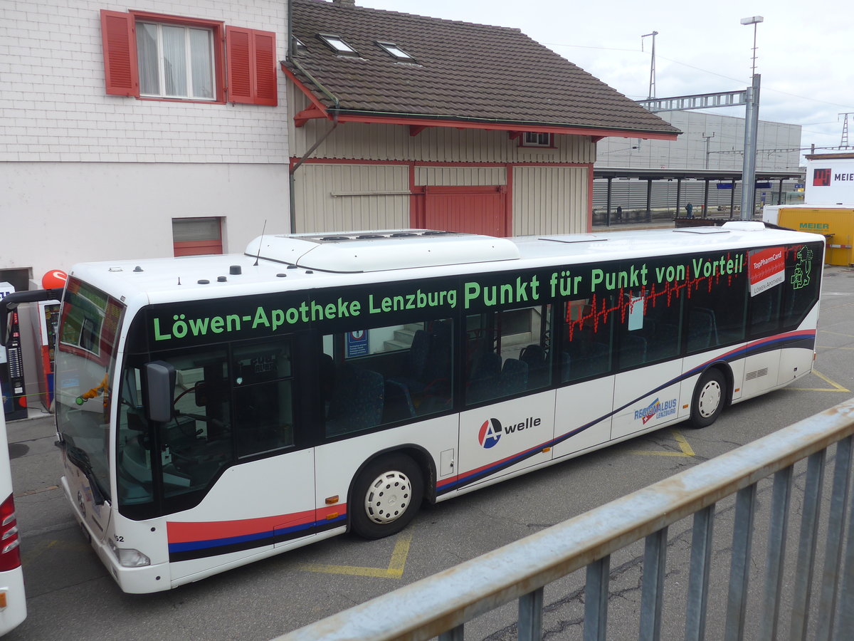 (221'536) - Knecht, Windisch - Nr. 452/AG 369'056 - Mercedes (ex Nr. 52) am 27. September 2020 beim Bahnhof M�genwil