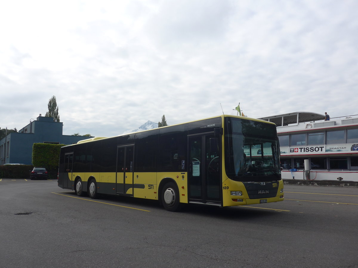 (221'592) - STI Thun - Nr. 189/BE 804'189 - MAN am 28. September 2020 bei der Schiffl�ndte Thun