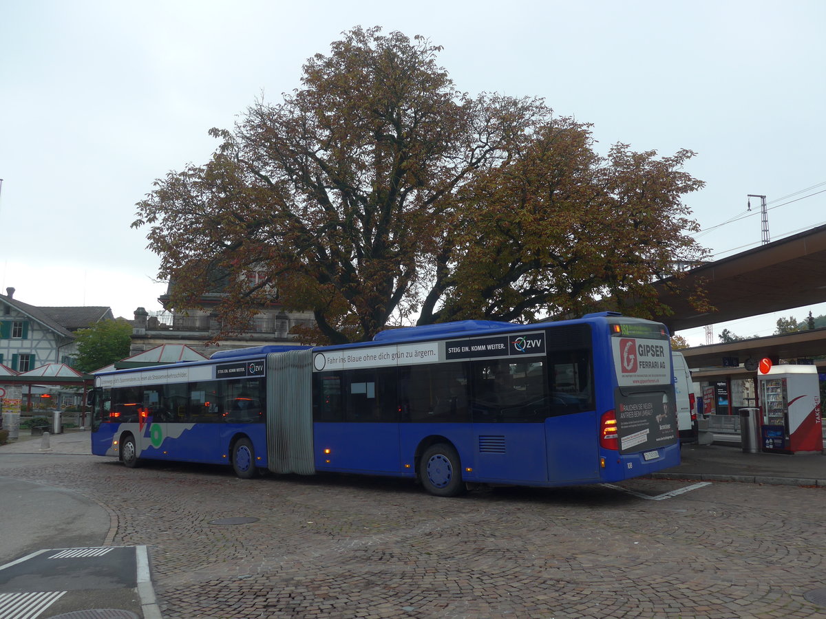 (221'783) - VZO Gr�ningen - Nr. 108/ZH 745'108 - Mercedes am 12. Oktober 2020 beim Bahnhof Wetzikon