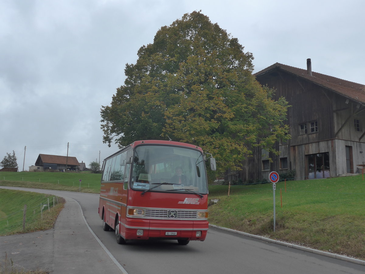(221'852) - Biegger, Uster - Nr. 31/GL 1946 - Setra (ex AFA Adelboden Nr. 31; ex AFA Adelboden Nr. 10; ex Fr�hlich, Z�rich) am 12. Oktober 2020 in Gh�ch, Gh�chstrasse