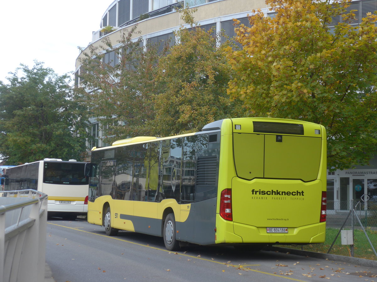 (222'085) - STI Thun - Nr. 186/BE 804'186 - Mercedes am 19. Oktober 2020 bei der Schiffl�ndte Thun