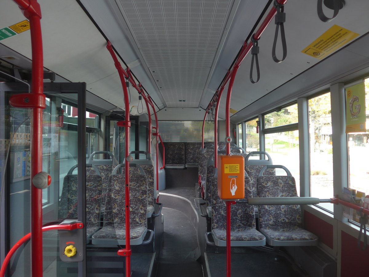 (222'168) - PostAuto Graub�nden - GR 168'850 - Mercedes (ex D�nser, Trimmis; ex Luk, Gr�sch; ex PostAuto Graub�nden GR 102'365) am 20. Oktober 2020 beim Bahnhof Klosters (Innenaufnahme)