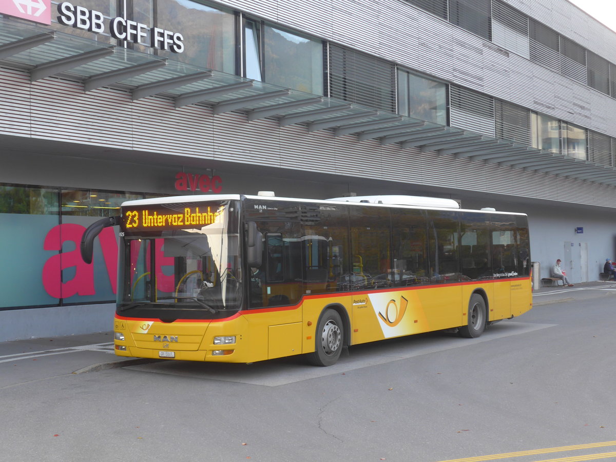 (222'181) - D�nser, Trimmis - GR 5865 - MAN am 20. Oktober 2020 beim Bahnhof Landquart