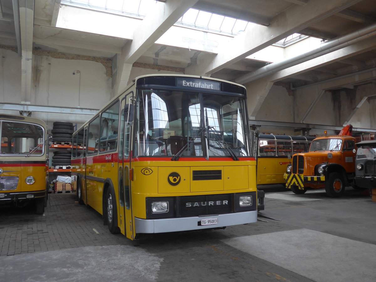 (222'260) - Oldtimer Club Saurer, Arbon - TG 95'083 - Saurer/T�scher (ex Schwizer, Goldach Nr. 2) am 21. Oktober 2020 in Arbon, Saurermuseum Depot